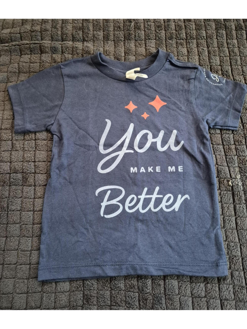 Cat & Jack Blue Graphic Print Short Sleeve 100% Cotton T-Shirt 2T